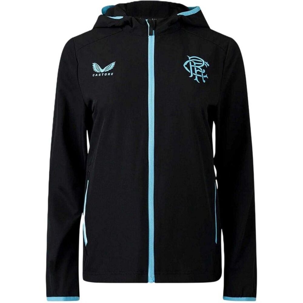 Castore Womens/Ladies Rangers FC  Jacket / Black/Blue
